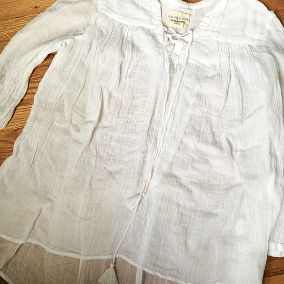Boho Ralph Lauren Denim Supply Peasant Top - Picture 4 of 5